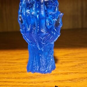 Resin hand in skull